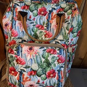 Cactus diaper bag
